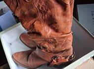 Grajewo ogłoszenia: Kozaki skórzane. Wkładka 24,5-25cm. - zdjęcie