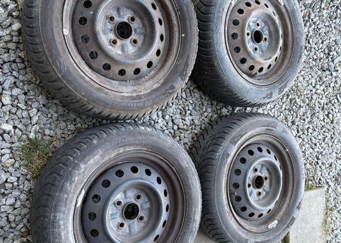 Grajewo ogłoszenia: Sprzedam używane opony wielosezonowe wraz z felgami 185/50R/14,...